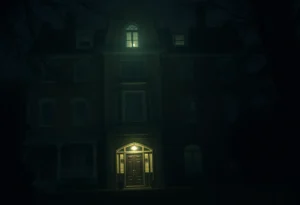 Historical Mari Jean Hotel at night