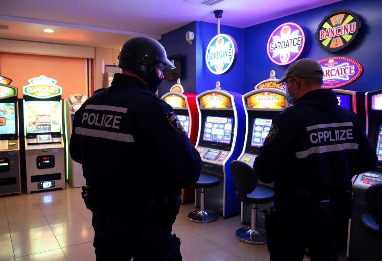 Police seizing illegal gambling machines in St. Petersburg