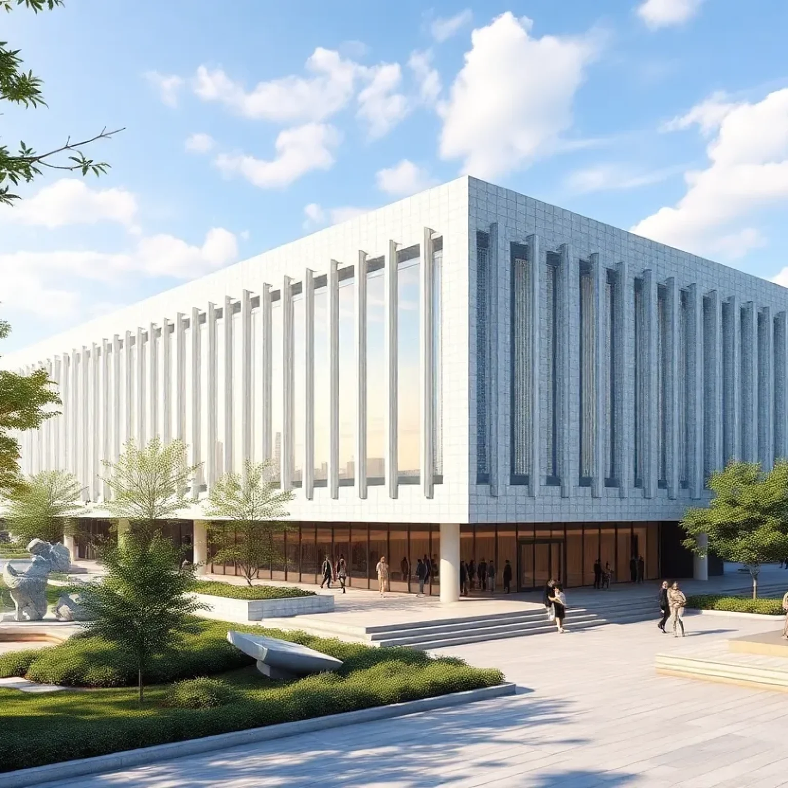 Architectural rendering of new Woodson African American Museum