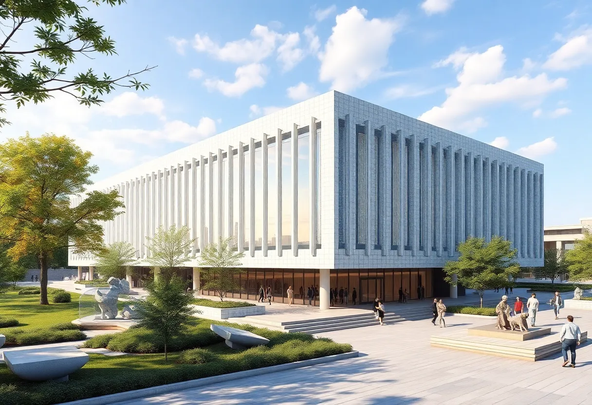 Architectural rendering of new Woodson African American Museum