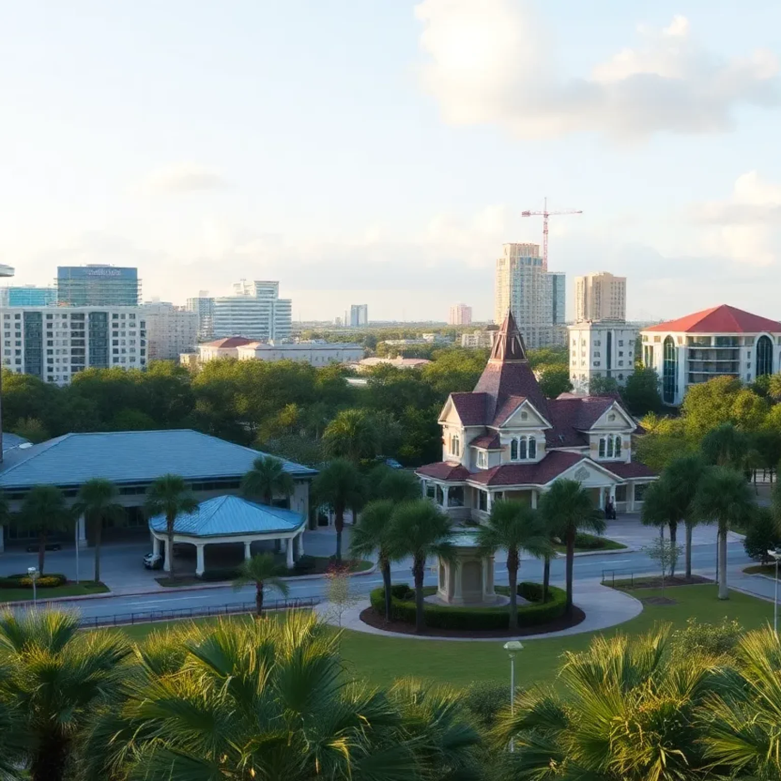 Scenic view of Orlando, Florida, highlighting its appeal for retirees.