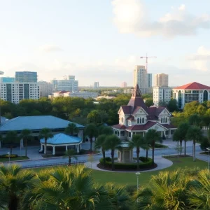 Scenic view of Orlando, Florida, highlighting its appeal for retirees.