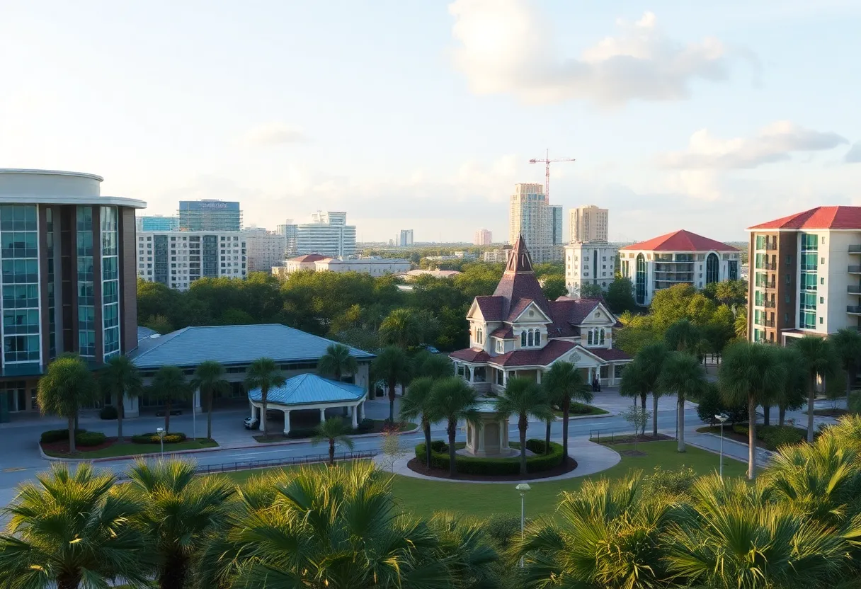 Scenic view of Orlando, Florida, highlighting its appeal for retirees.