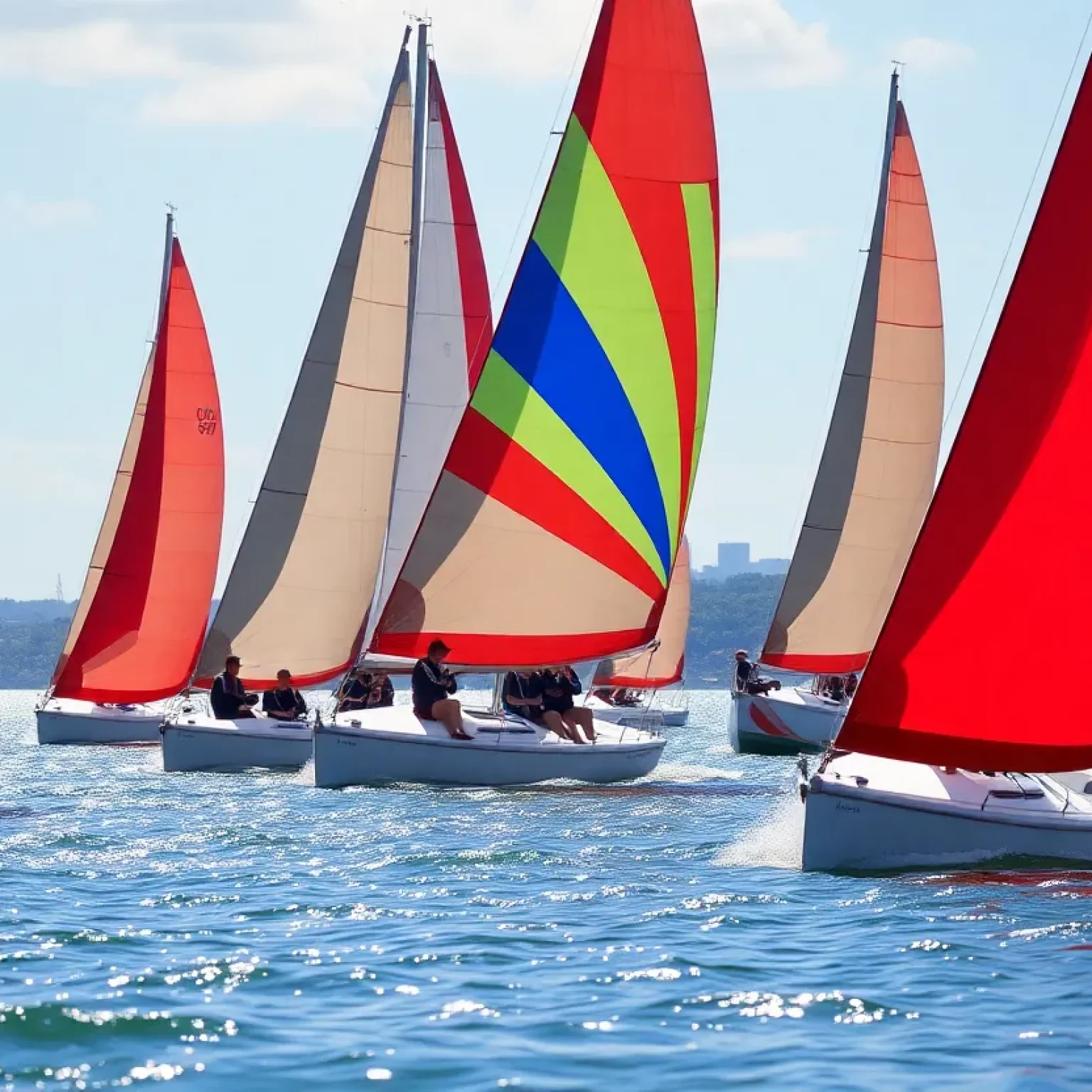 USF sailing team competing in a regatta