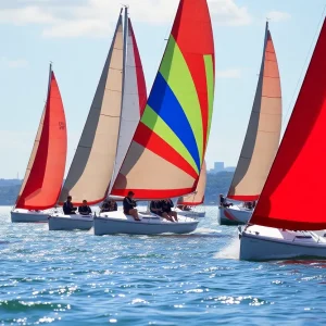 USF sailing team competing in a regatta