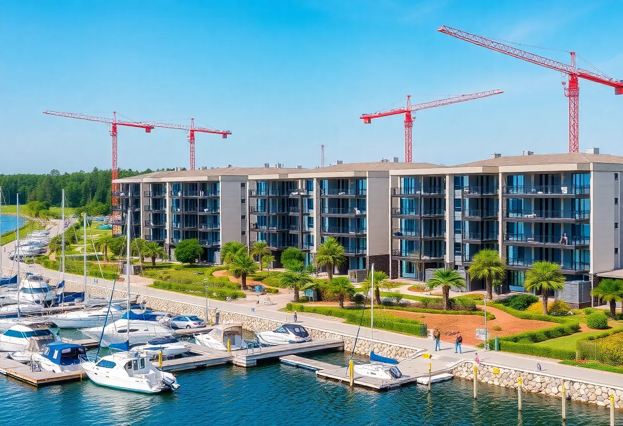 Rendering of Amara Bay Residences & Marina development in St. Petersburg