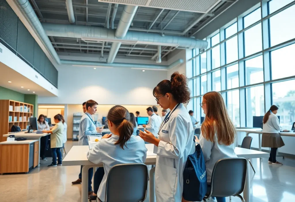 Students learning at Excelsior University's new St. Petersburg site