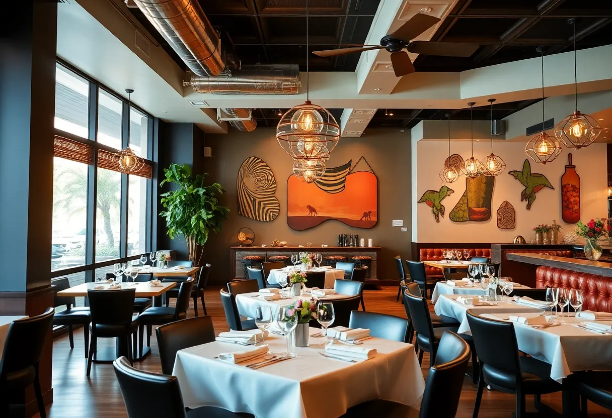 Interior of Geoffrey Zakarian's new restaurant in St. Petersburg