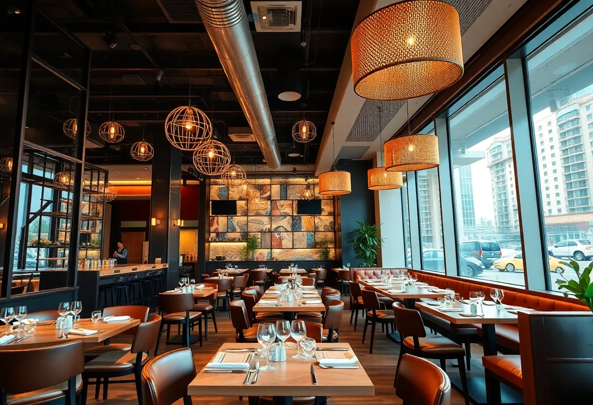 Interior of Geoffrey Zakarian's new restaurant in St. Petersburg