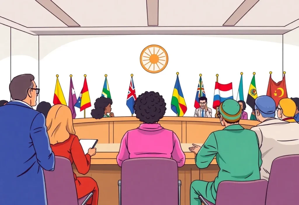 City council members discussing flag proposals for diversity and inclusion.