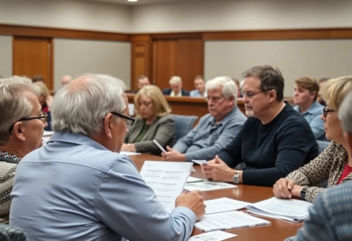 Residents at St. Petersburg City Council discussing water billing issues