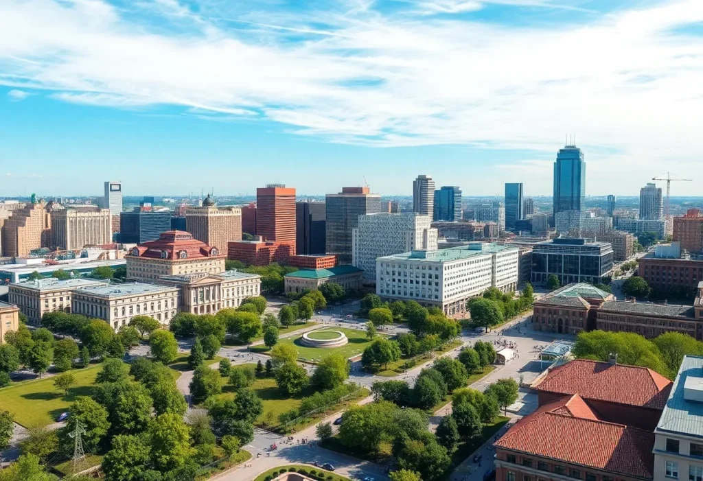 An artistic representation of St. Petersburg's Gas Plant District redevelopment project.