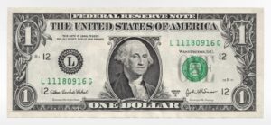 U.S. one-dollar bill