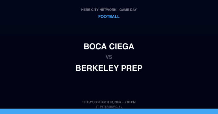 Boca Ciega 13, Berkeley Prep 42