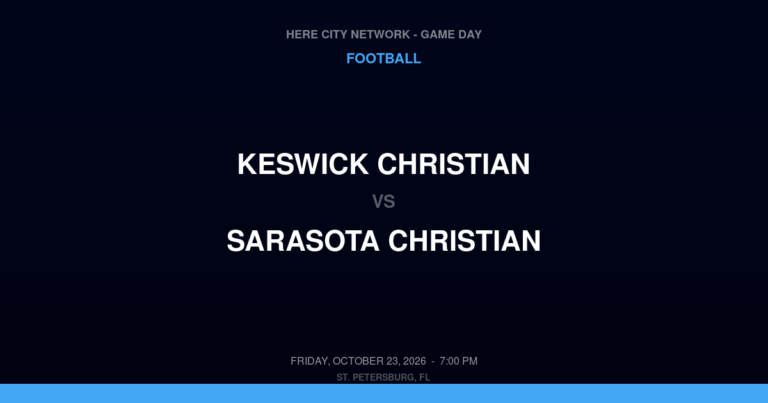 Keswick Christian 28, Sarasota Christian 31